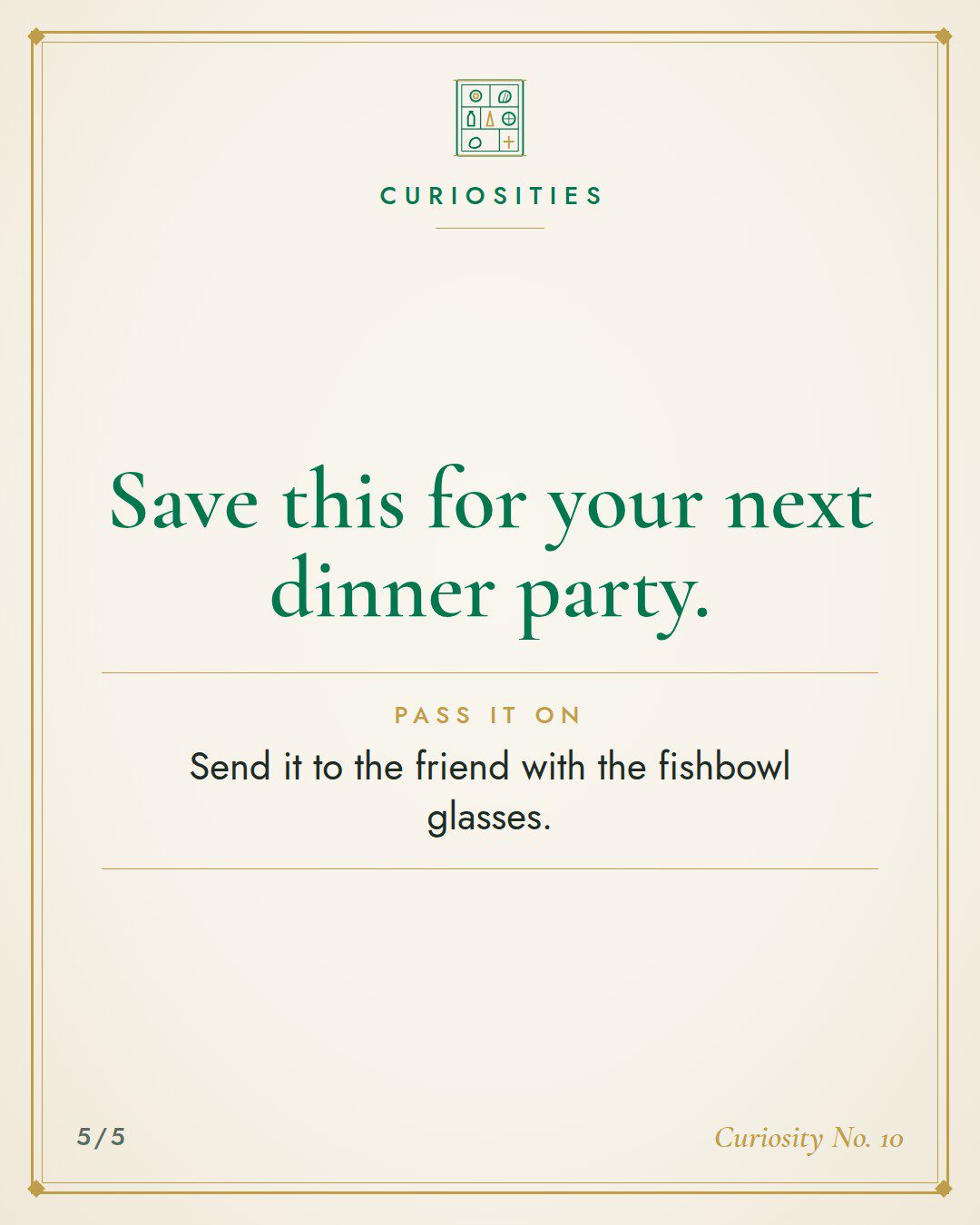 Save this for your next dinner party