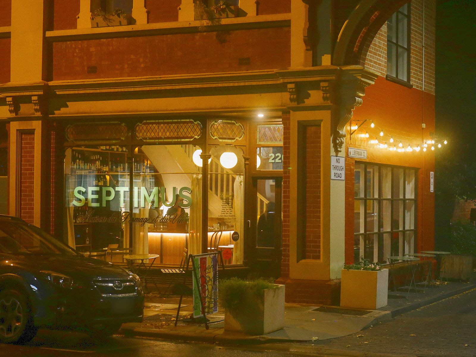 Bar Septimus shopfront, 220 Grenfell Street, Adelaide East End